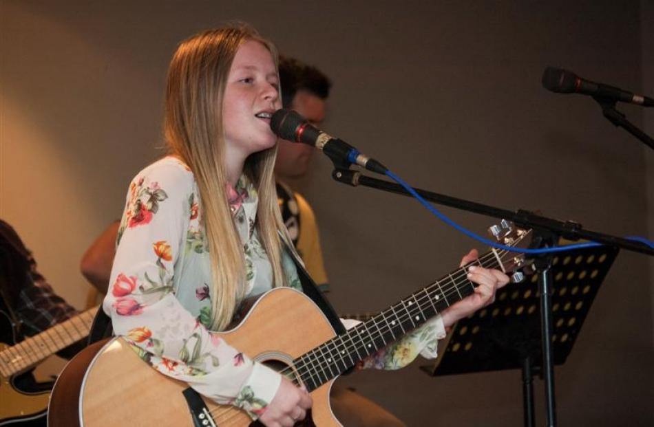 Michelle Hendriks, of Balclutha, performs at the Big River Talent Quest in Balclutha at the...