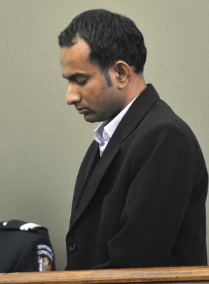 Mohammed Hussain in the Dunedin District Court yesterday. Photos by staff photographer