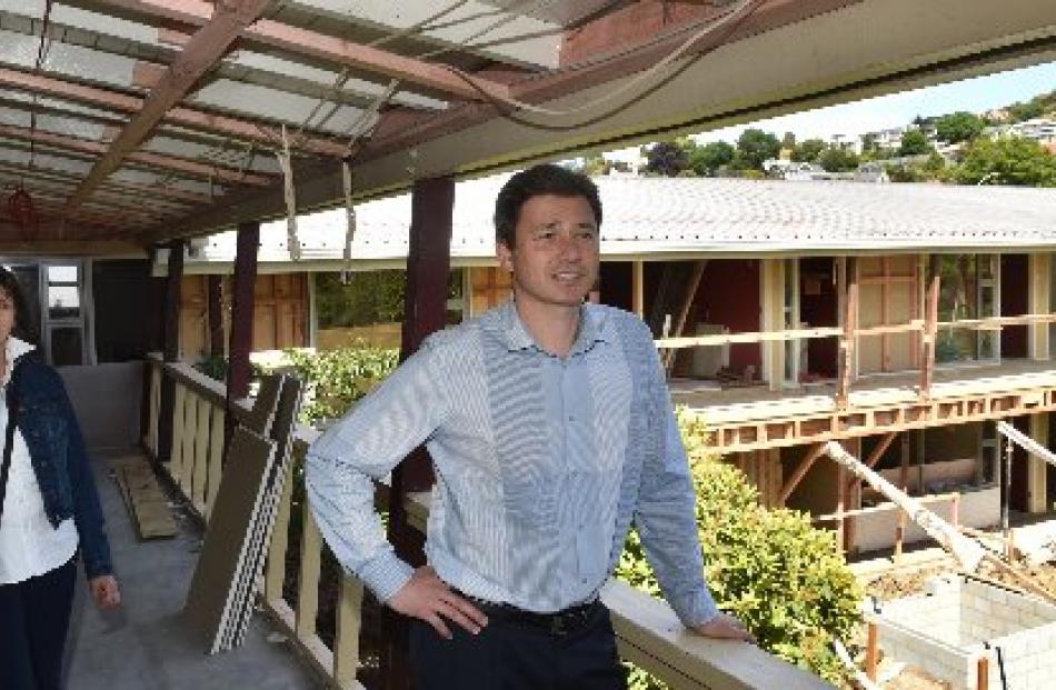Motel owners Adrienne and Chris Roy, in Dunedin’s former Cargills Hotel, which is being...