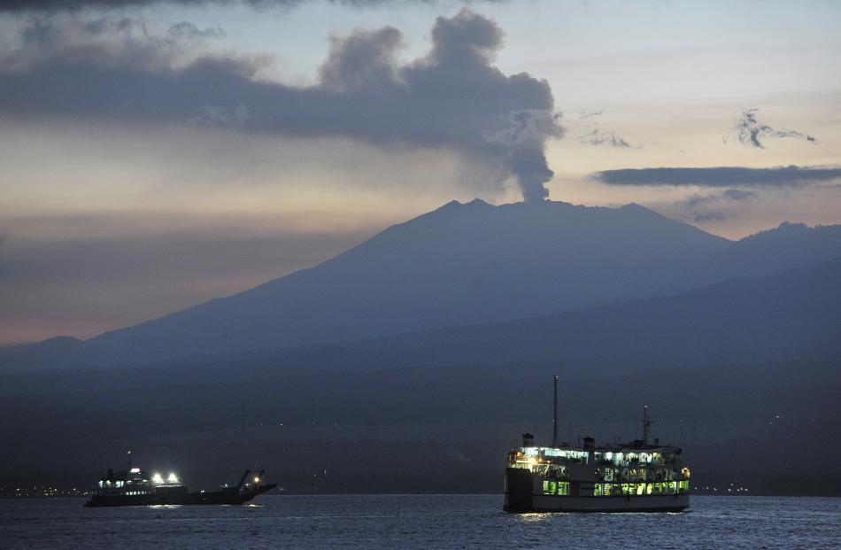 Mount Raung in East Java has been erupting for a week. Photo: Reuters