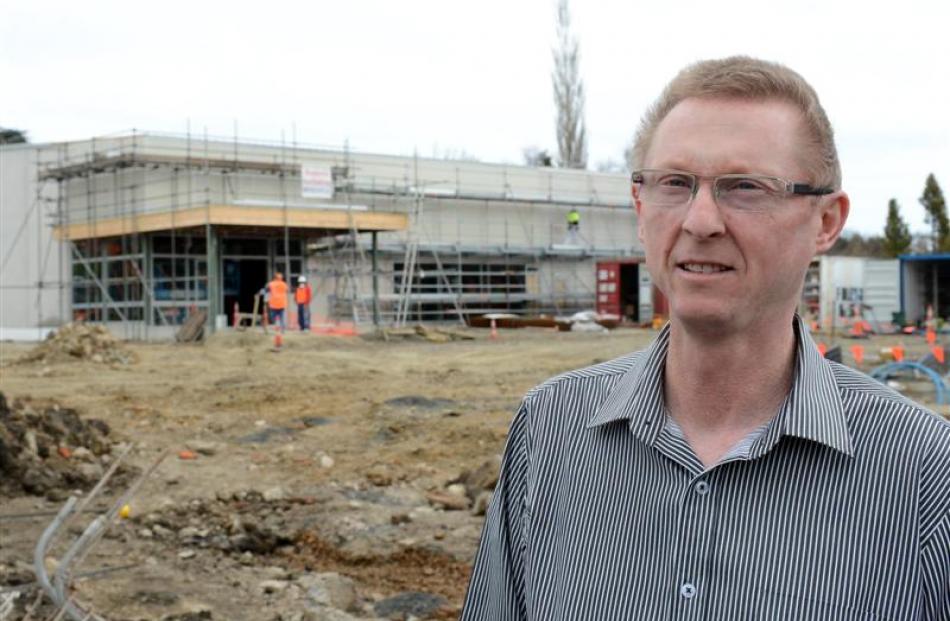 Moyles Supervalue Supermarket owner John Moyle on the construction site of his Fresh Choice Green...