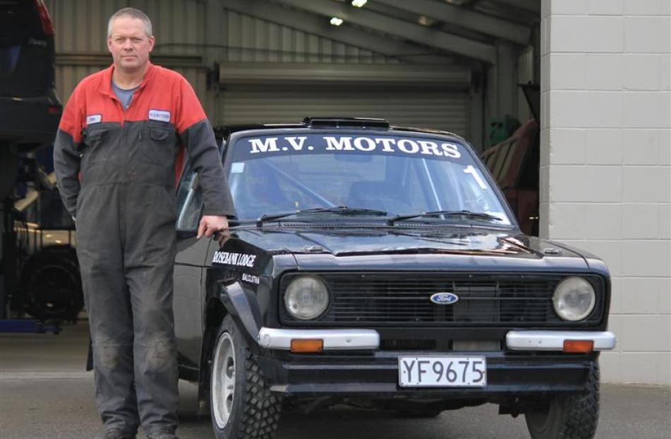 Mr Verdoner and his car before the rally. Photos supplied.