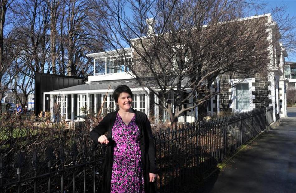 Museum collections, research and experience director Clare Wilson outside the almost-completed...