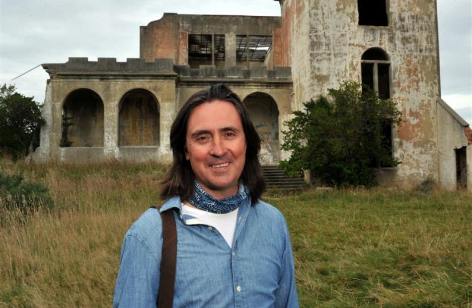 Neil Oliver, presenter of the BBC television documentary Coast, at Cargill's Castle at Highgrove,...