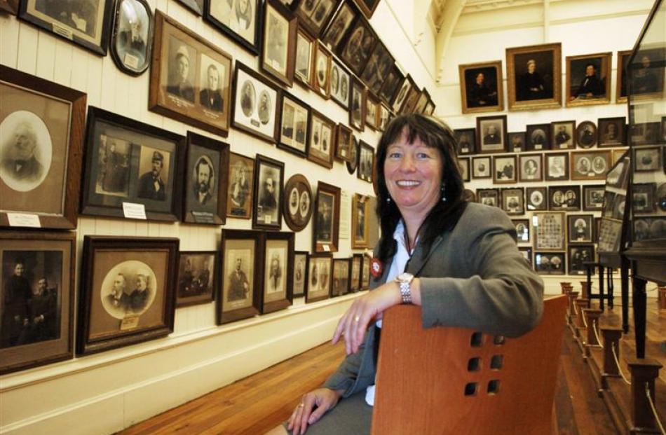 New Otago Settlers Museum director Linda Wigley in the museum's portrait gallery. Photo by Gerard...