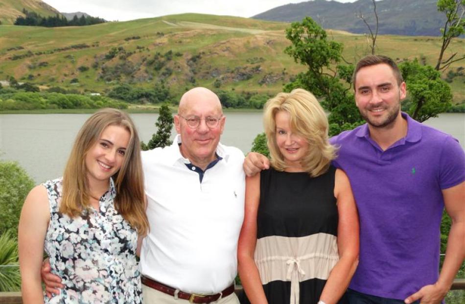 New Year Honours recipient Jim Boult celebrates with his daughter Victoria (17), wife Karen and...