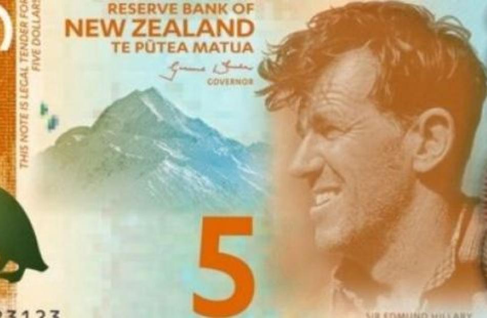 New Zealand's new $5 note will be in circulation from October. Photo / RBNZ