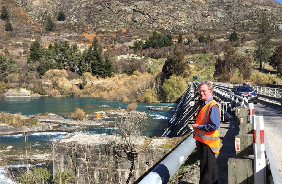 New Zealand Transport Agency senior project manager Phil Dowsett at the Kawarau Falls Bridge....