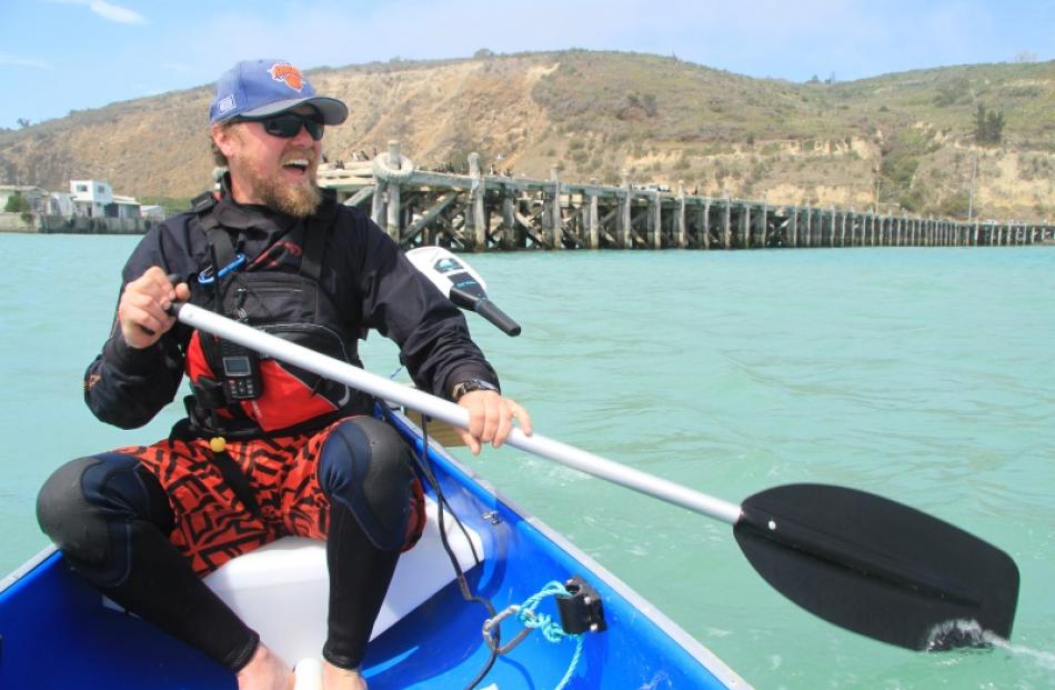 Oamaru Adventures director Nigel Ryburn has traded in  years of kayaking teaching to guide tours...
