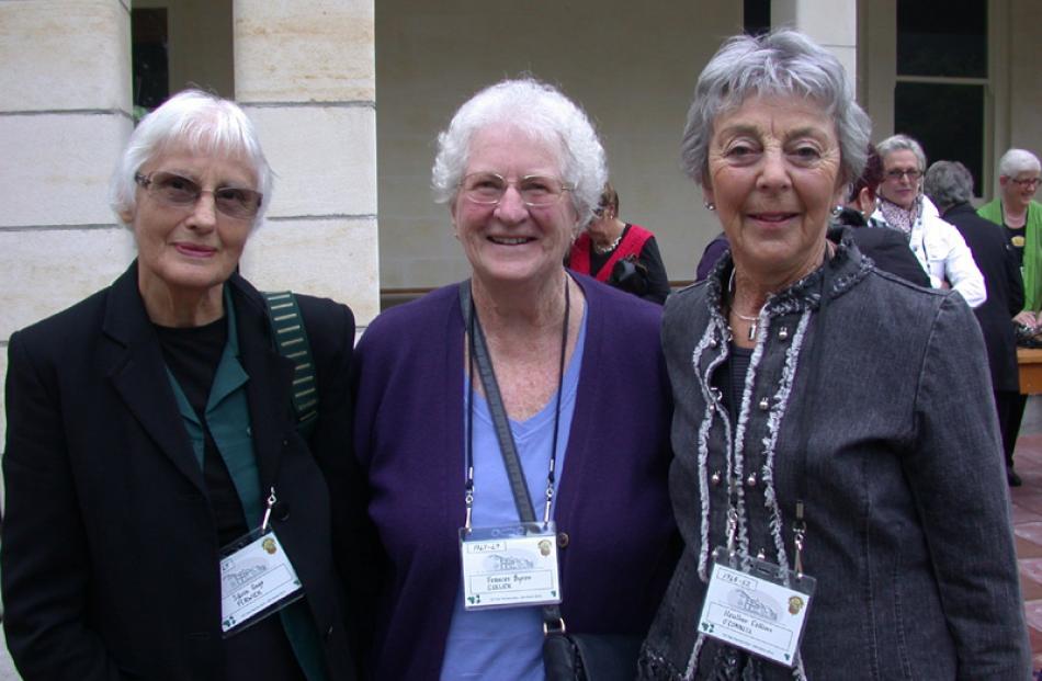 Sylvia Gage (nee Perwick), of Auckland, Frances Byron (nee Gullick), of Auckland, and Heather...