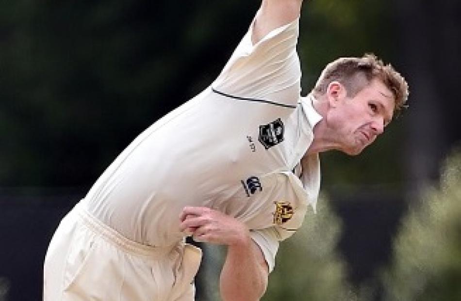 Otago all-rounder Jimmy Neesham bowls a slower ball during his side’s match against Northern...
