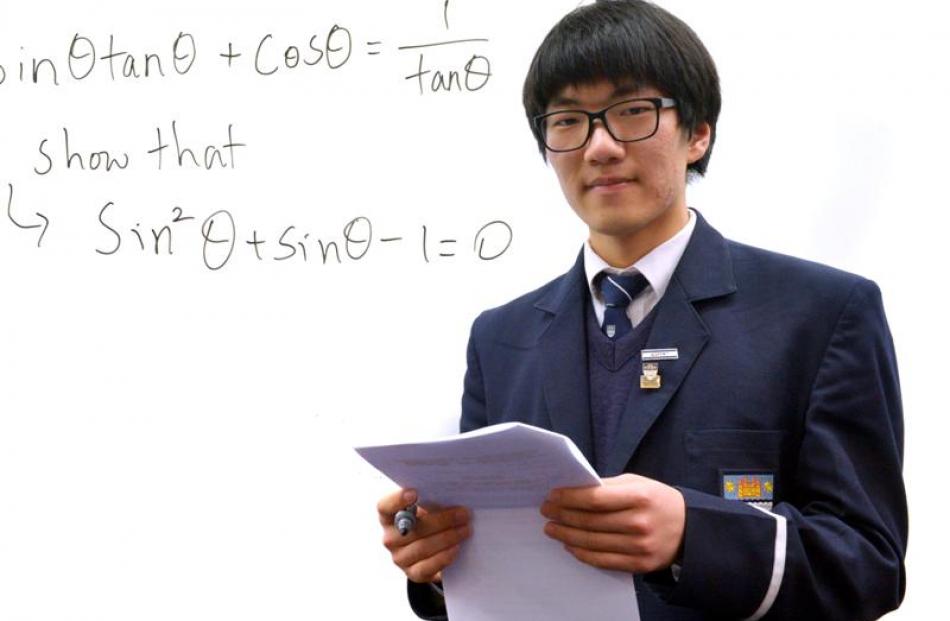 Otago Boys' High School pupil Pyo Kang was one of the top 15 pupils in New Zealand taking part in...