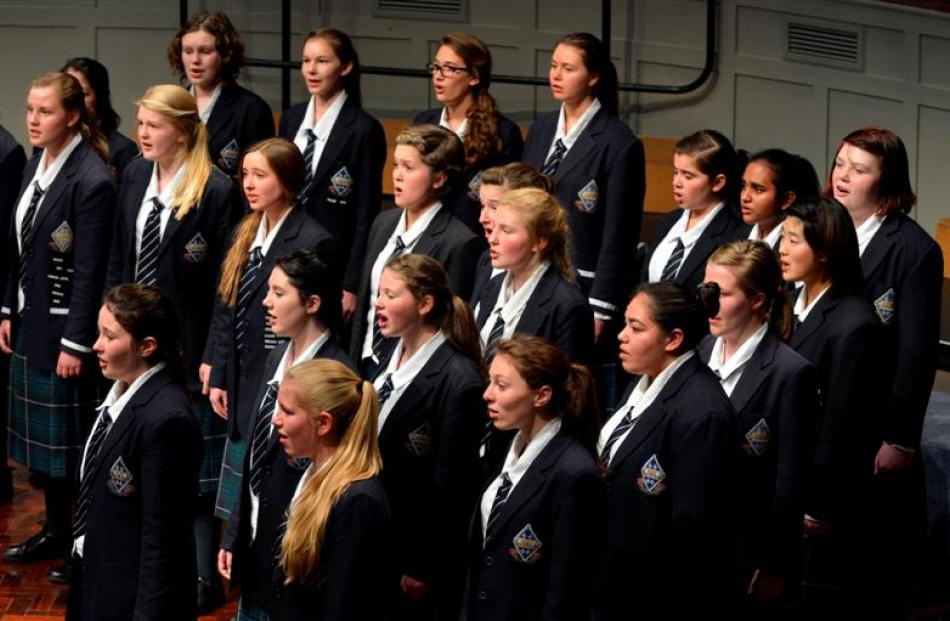 Otago Girls' High School choir Southern Hesperides. Photos by Gerard O'Brien.