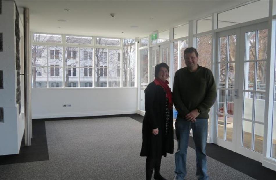 Otago Museum director of Collections, Research and Experience  Clare Wilson  and Naylor Love site...