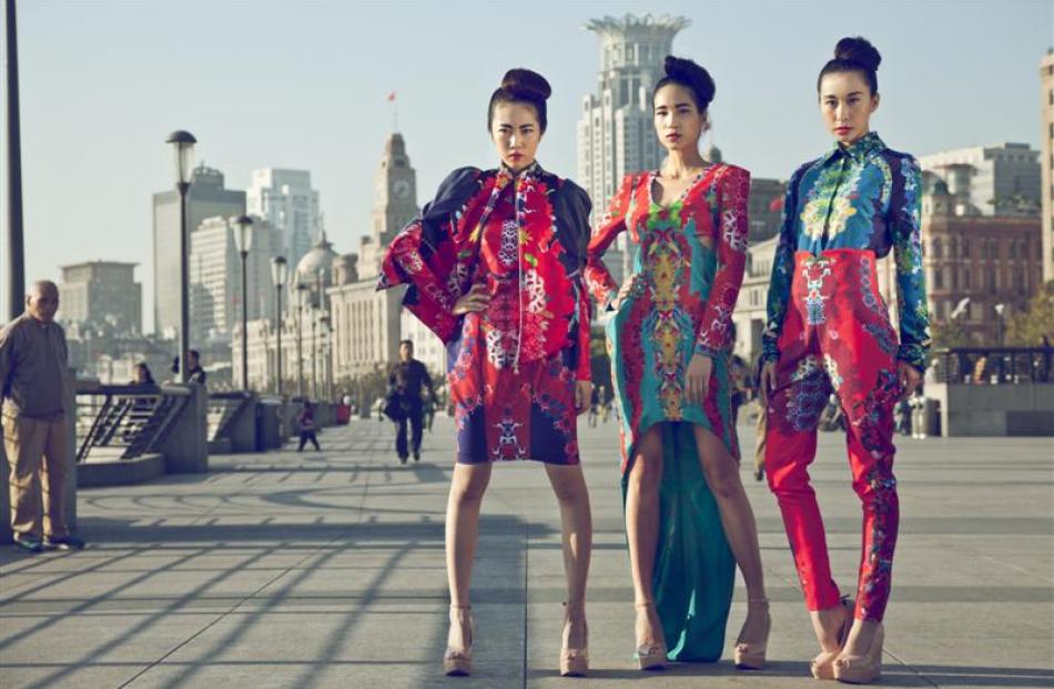 Otago Polytechnic student Soohee Moon's designs, shot in Shanghai. Photos by Emily Hlavac Green....