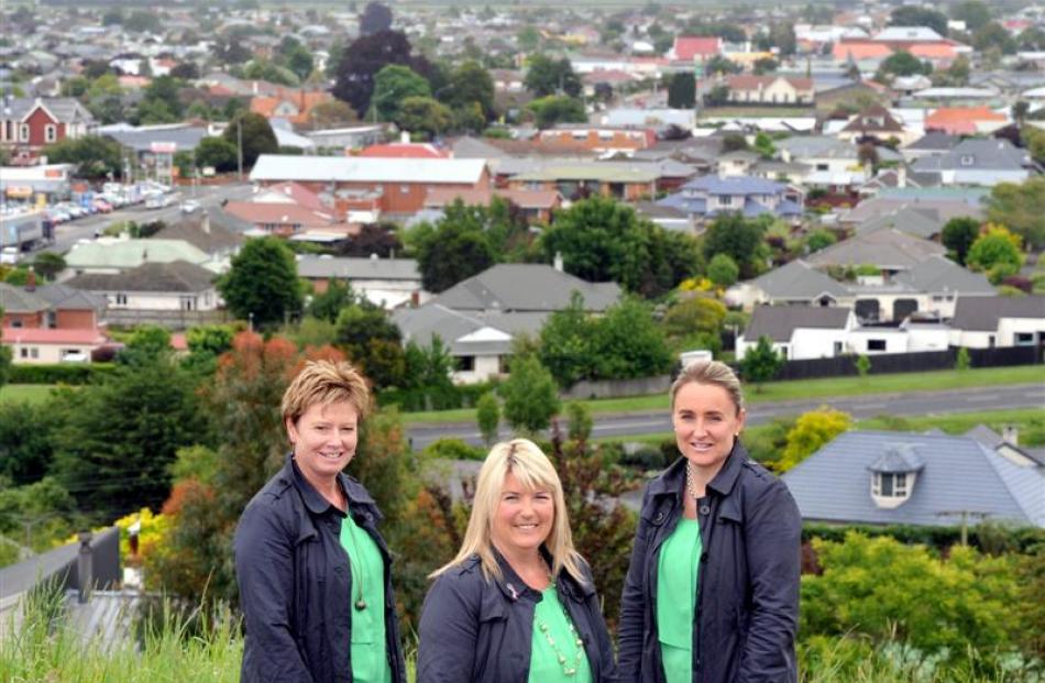 Otago Property Management managing director Sonia Thom (centre) and property managers Wendy...