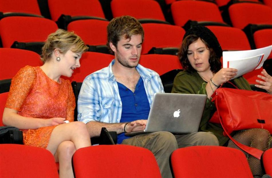 Otago University and Polytechnic capping show assistant director Abby Howells (left) and co...