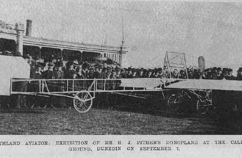 The original on display at the Caledonian Ground, Dunedin, on September 7, 1910.