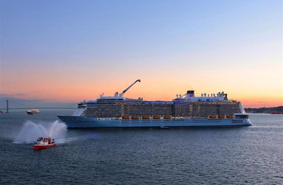 Ovation of the Seas' sister ship Quantum of the Seas in New York. Photo supplied.