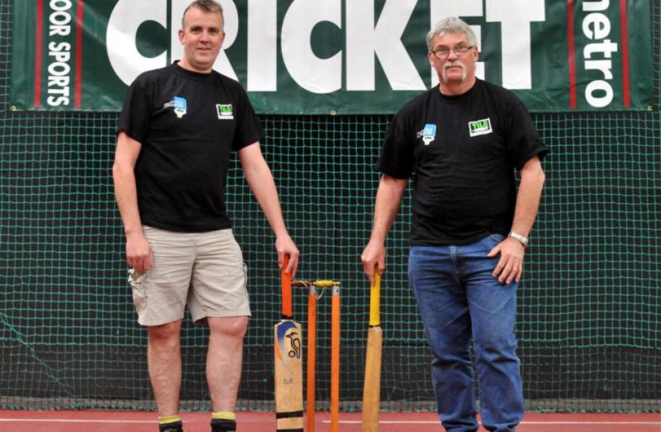 Peter van Betuw (left) and David Dougherty have been playing indoor cricket since the sport made...