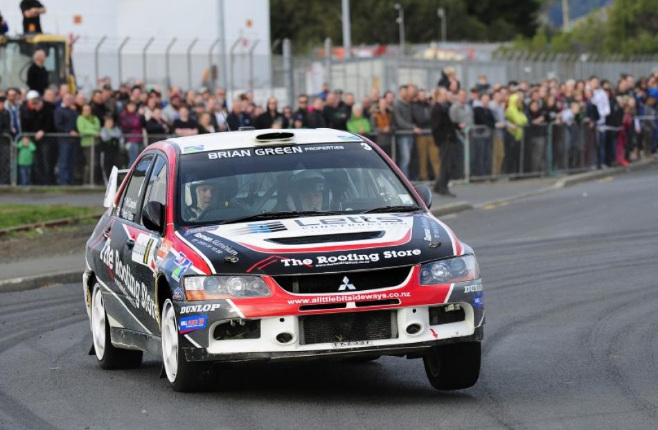 Phil Campbell leads the Otago Rally after a dramatic opening day. Photo: Geoff Ridder