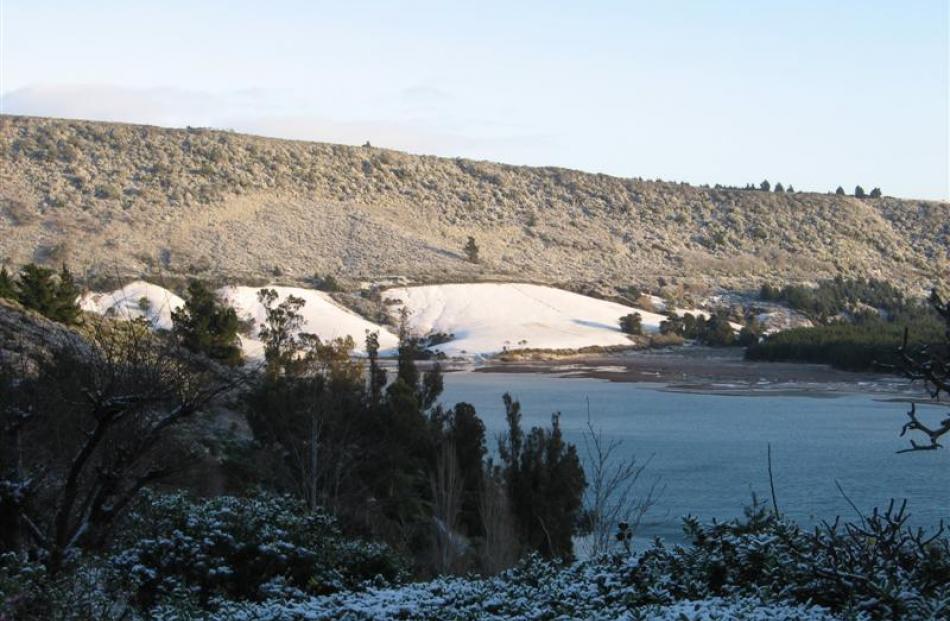 Purakanui seen from Mopanui St this morning. Photo by Alison Durry