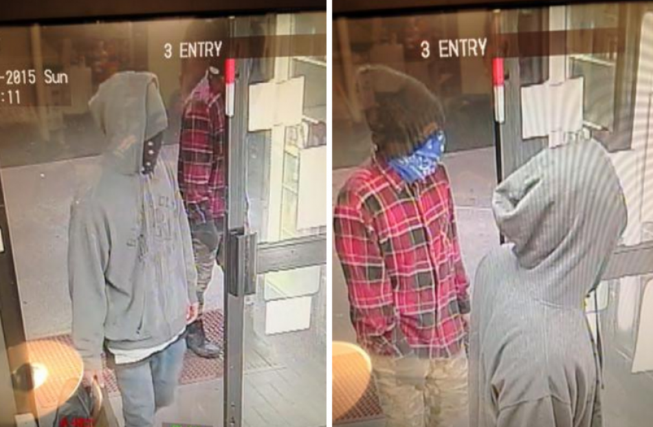 Police would like to identify these two males who attempted two separate aggravated robberies...