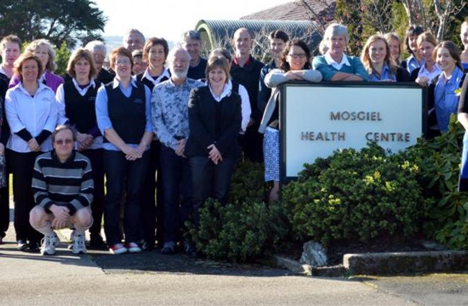 Practice manager Kathryn Tohill (right) with staff at the Mosgiel Health Centre, which is set to...