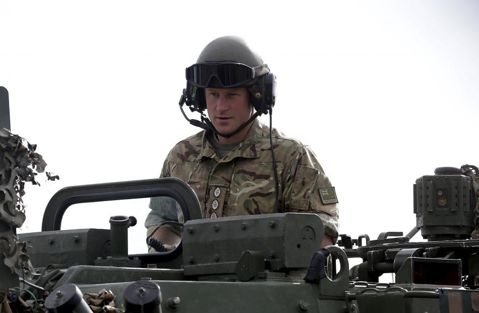 Prince Harry at Linton Military Camp near Palmerston North last week.
