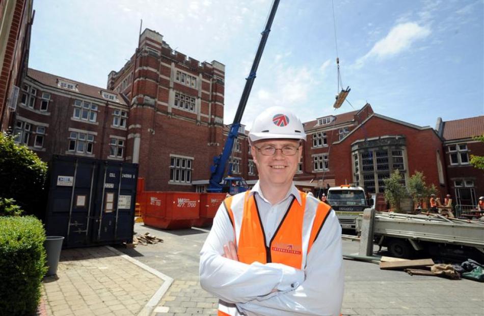 Project manager of the earthquake-strengthening and extension project at  Dunedin's Knox College...