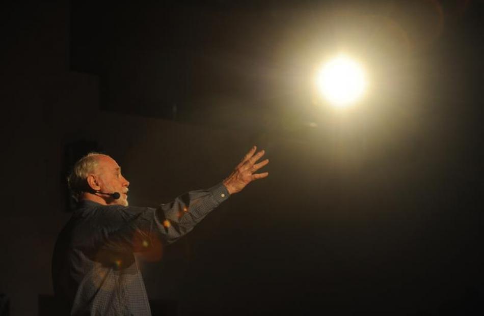 Prominent United States storyteller Jay O'Callahan performs Forged in the Stars, a  "love story...