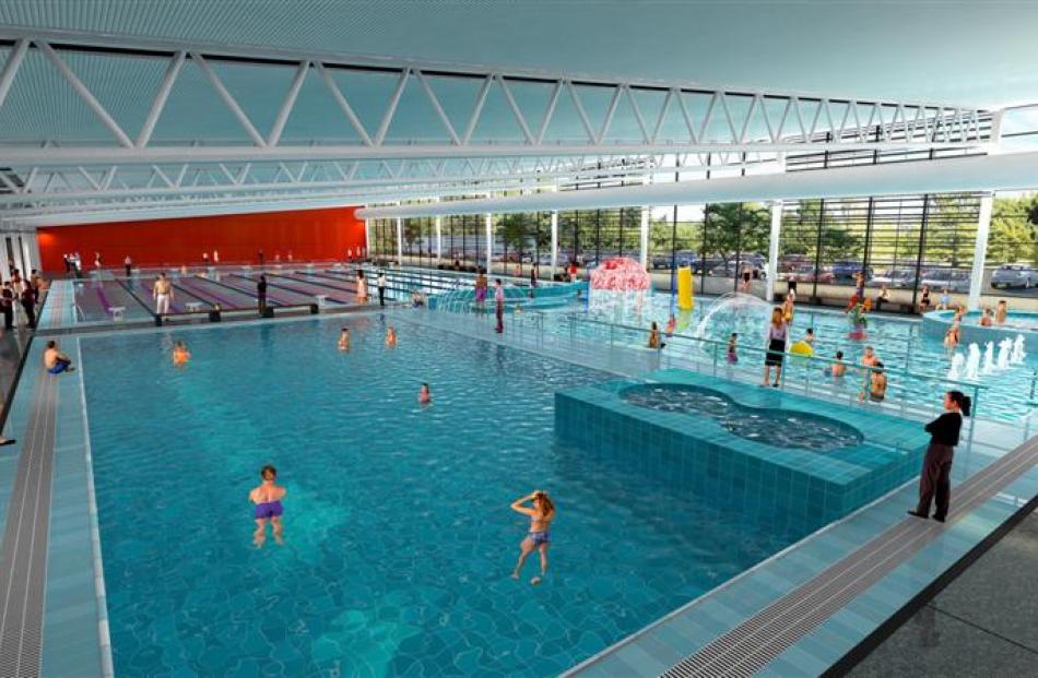 Proposed design of the Mosgiel aquatic facility. Image supplied.
