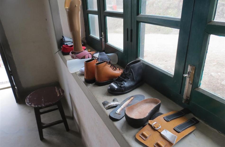 Prosthetics made for patients at Anandaban Hospital. Photo: supplied