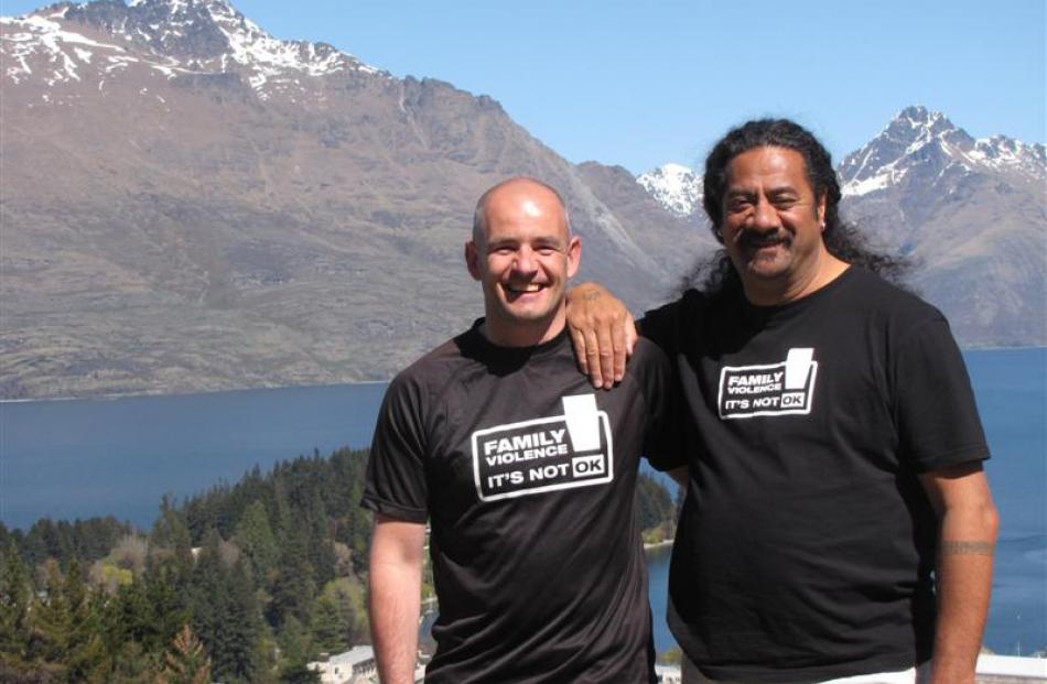 QLDC infrastructure services strategic project manager Martin O'Malley (left) and Vic Tamati...