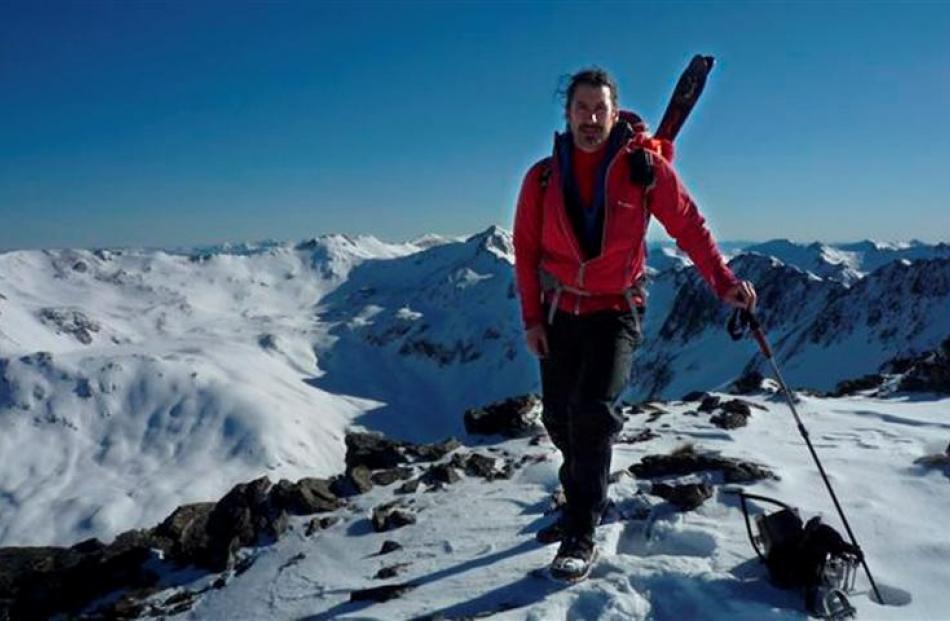 Queenstown businessman Erik Bradshaw pictured on the Southern Alps recently. Mr Bradshaw is the...