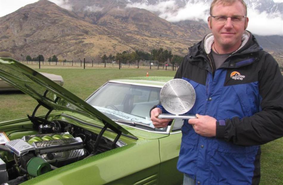 Queenstown Car Club president Rouyden Osment, of Queenstown, at the club's fourth annual Show and...