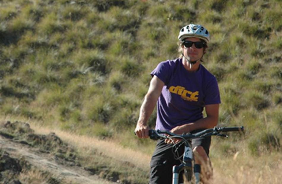 Queenstown Mountain Bike Club president Tom Hey is making tracks. Photo by Shane Gilchrist.