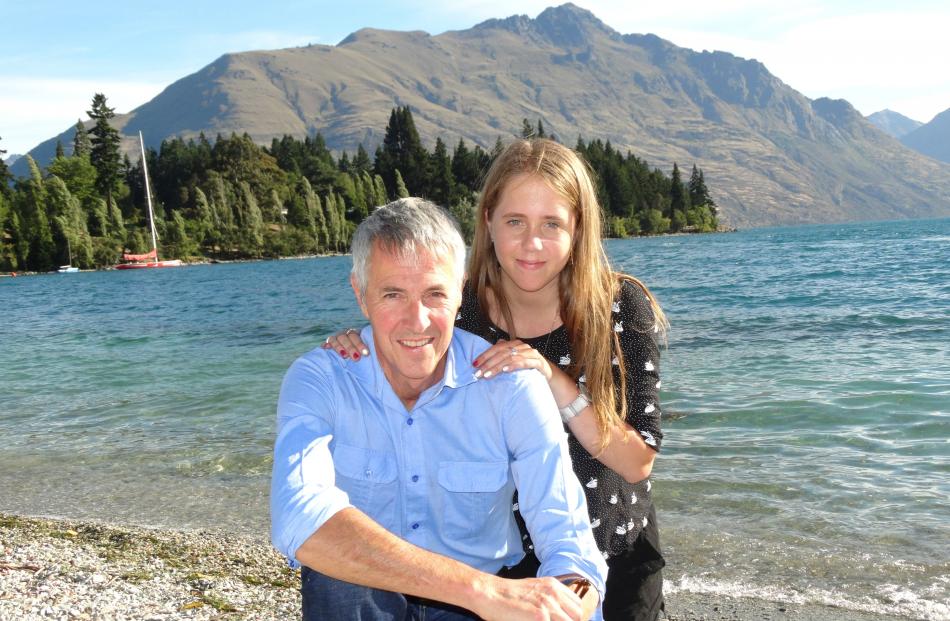Queenstown's Micaela McLeod (17) with her father Mike, whose life was saved by blood donors when...