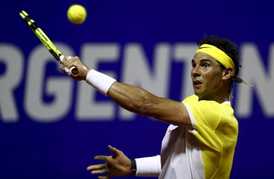 Rafael Nadal in action earlier this month. Photo: Reuters