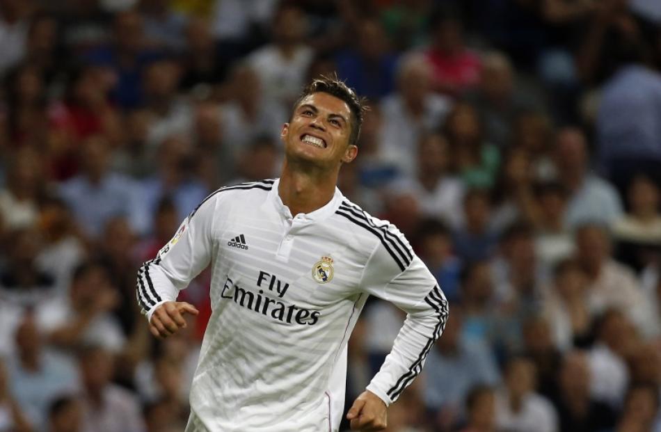 Real Madrid's Cristiano Ronaldo. Photo by Reuters