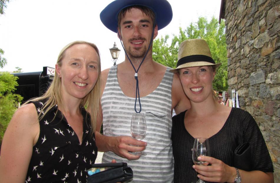 Rebecca Landreth (left), of Dunedin, David McCarthy, of Auckland and Hannah Musgrove, of Auckland.