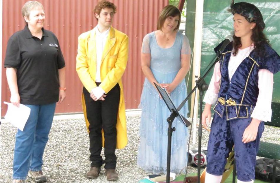 Remarkable Theatre players (from left) Sarah Bogle, Samuel Farr, Jane Robertson and director...