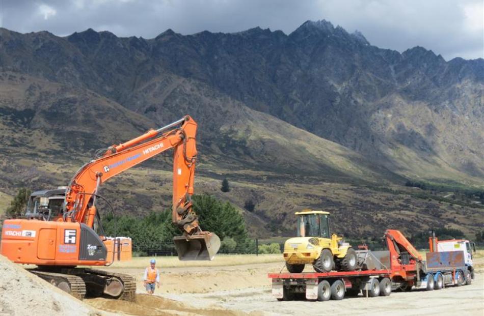 Remarkables Park  last week  began building  part of the eastern access road, designed to...