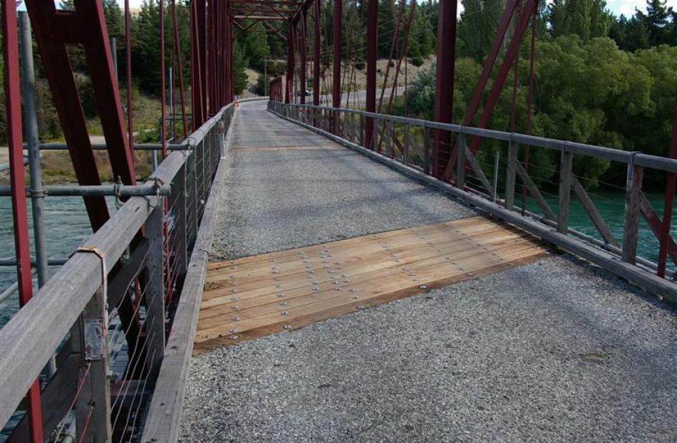 Repair work done on the Luggate bridge is a 'guarantee of a puncture if you are on a push bike',...