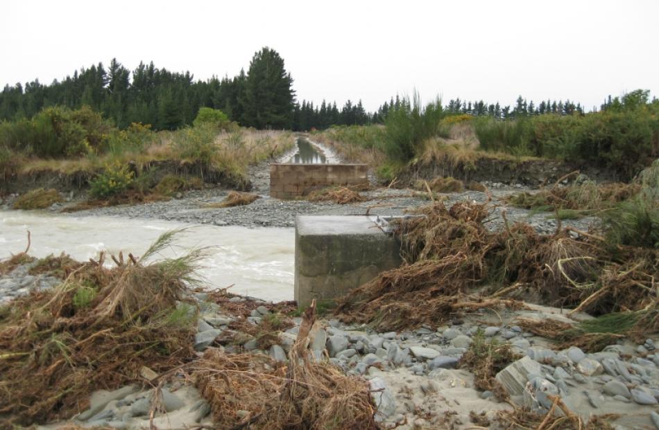 Repairs are under way after high river flows and flooding caused significant damage to irrigation...