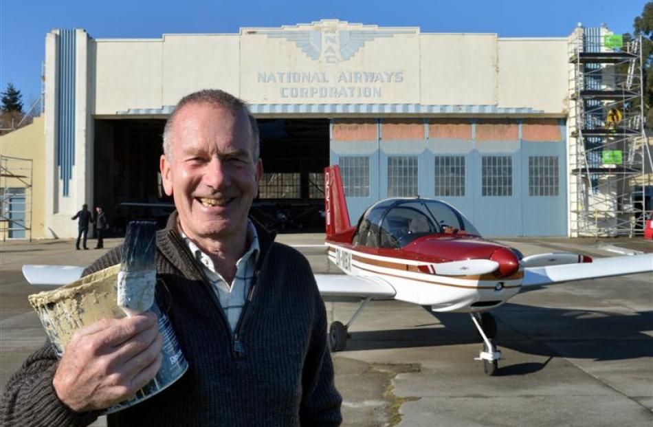 Retired businessman Murray Barrington, who has given $60,000 to the Otago Aero Club to refurbish...