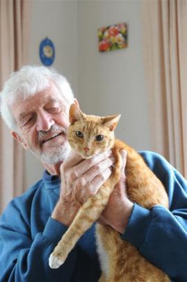 Retired Mosgiel resident Dave Radley  wants to know why somebody shot his cat, Reddy, blinding...