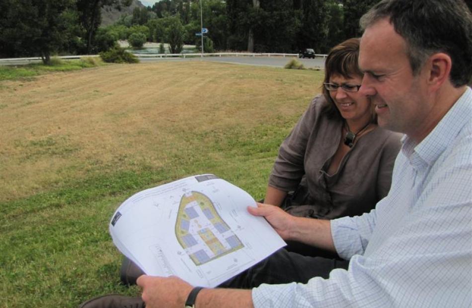 Rory and Karen McLellan, of Alexandra, consider their proposals  for a shantytown-like...