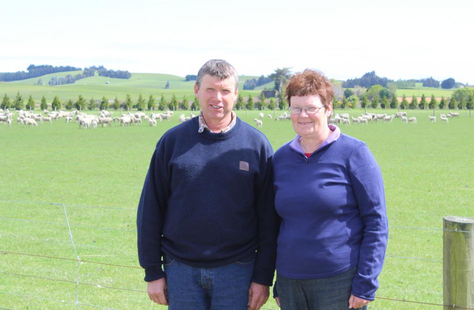 Rosebank sheep farmers Barry and Julie crawford celebrate being named as a finalist in the South...