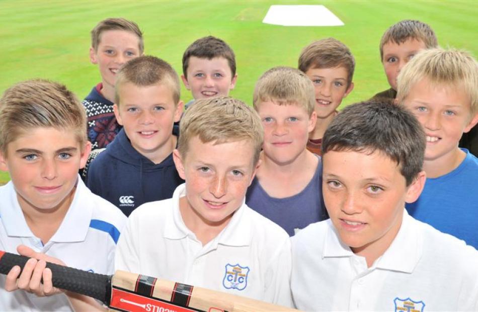 Ryan Gardiner (11), Trent Thomson (11), Finn McDonald-Page (11), (second row) Mason Cumming (11),...